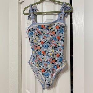 Double Sided Floral One-Piece Swimsuit